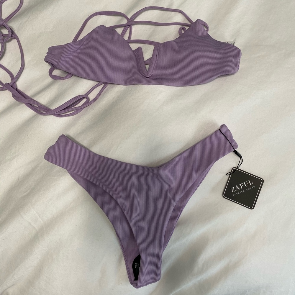 Zaful ribbed bikini